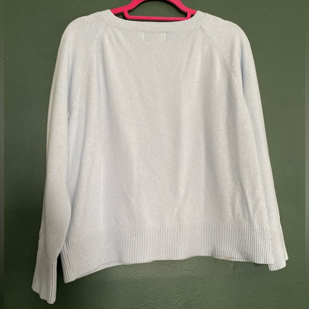 BUNDLE of (3) Old Navy Women's SoSoft V-Neck Sweaters Cream SeaGlass Black Med - Picture 14 of 16